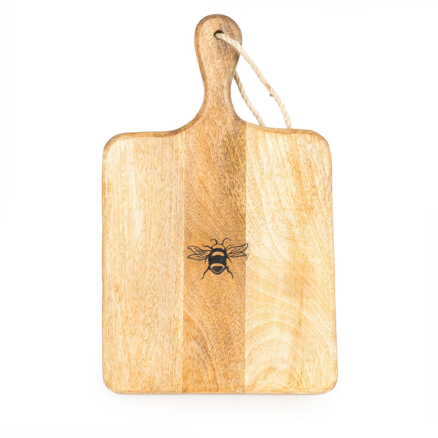 Bees Mango Wood Serving Paddle Board