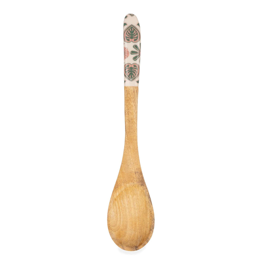 Meze Mango Wood & Enamel Serving Spoon & Fork