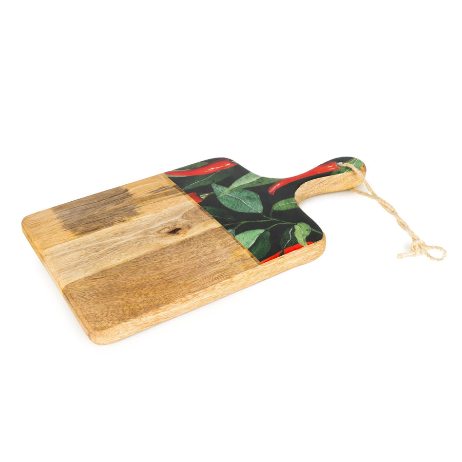 Chillies Mango Wood Serving Paddle Board