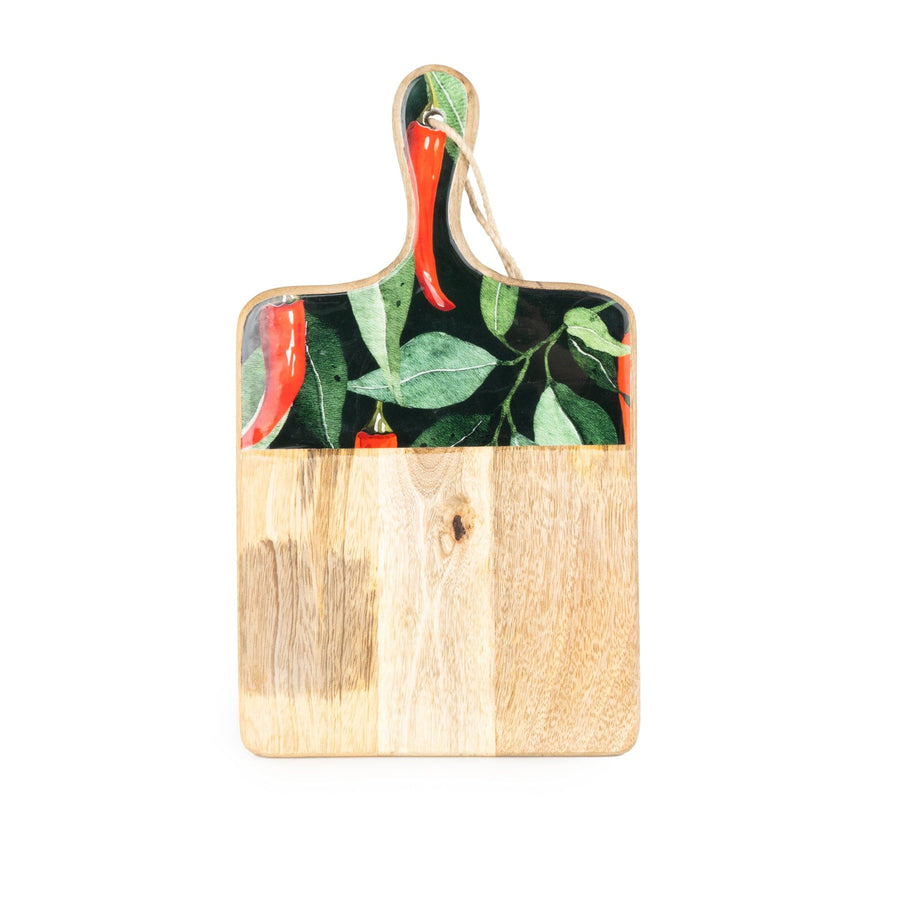 Chillies Mango Wood Serving Paddle Board