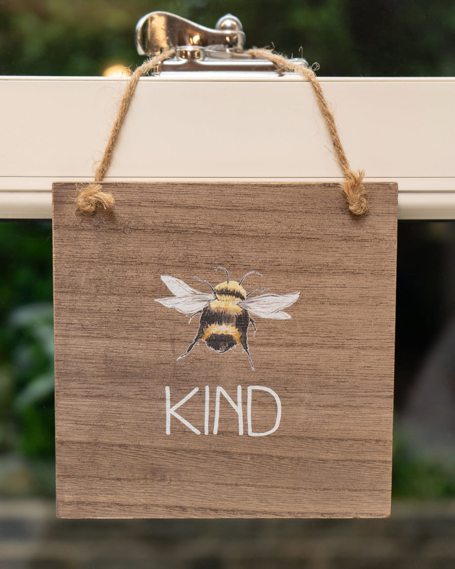 Bee Kind MDF Hanging Sign