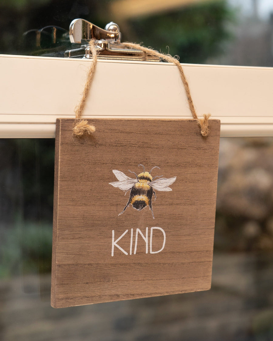 Bee Kind MDF Hanging Sign