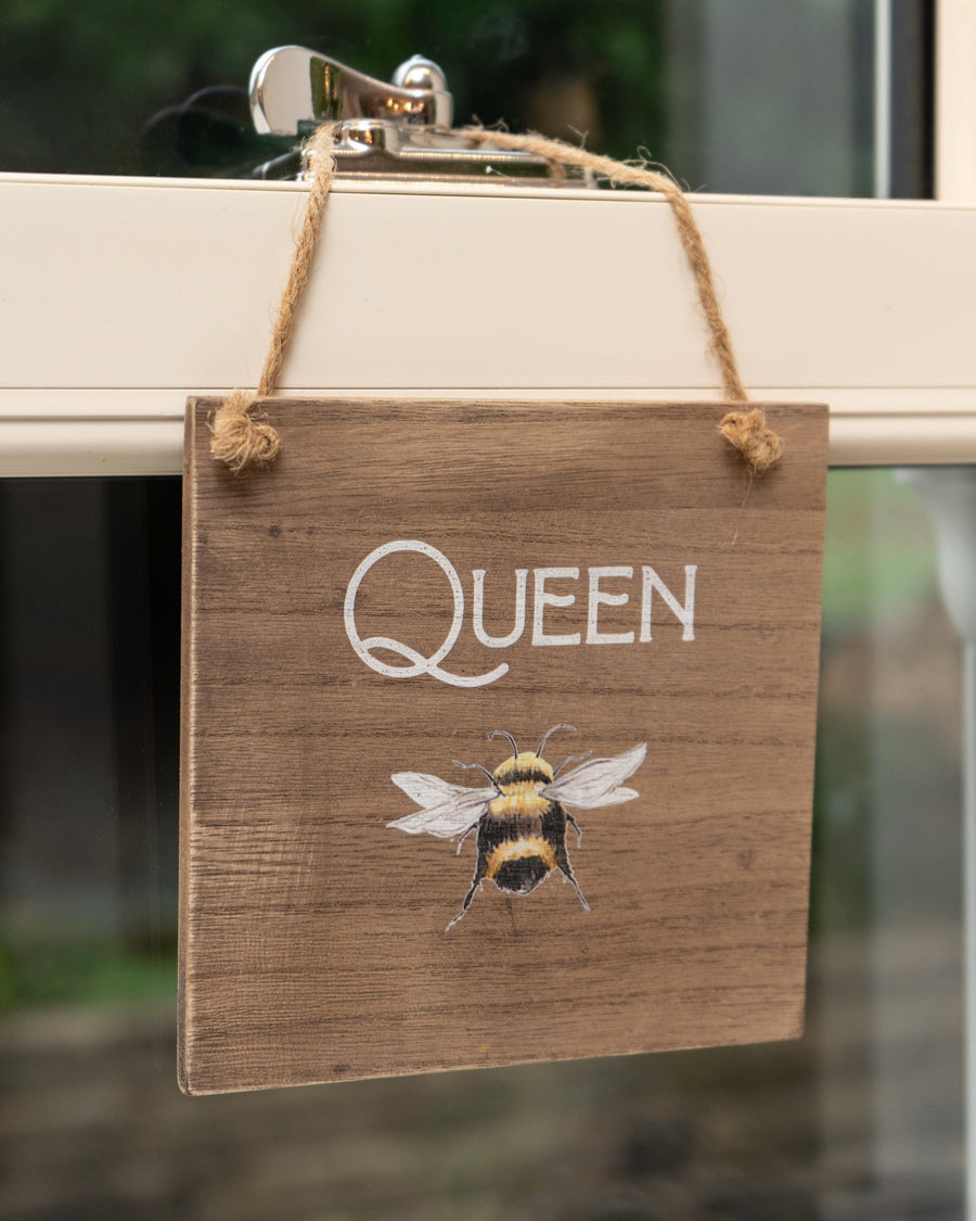 Queen Bee MDF Hanging Sign