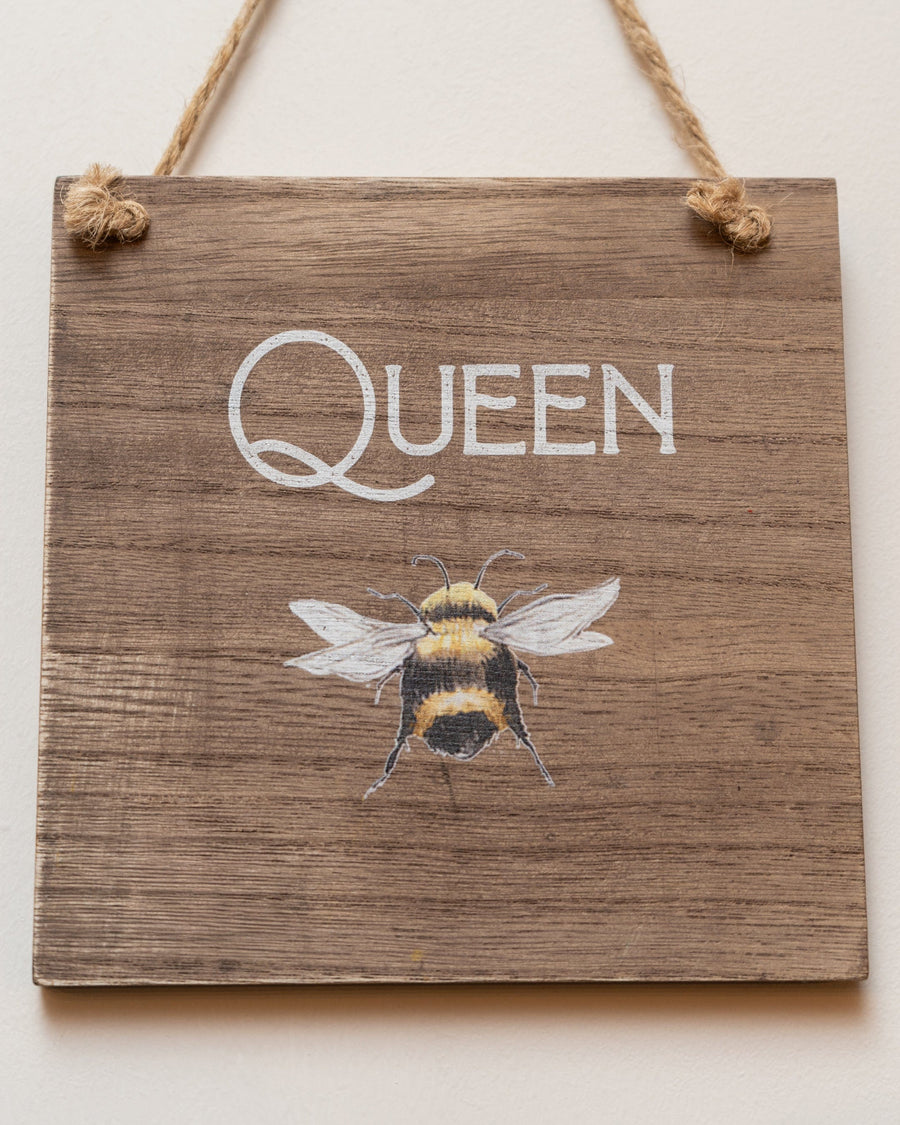 Queen Bee MDF Hanging Sign