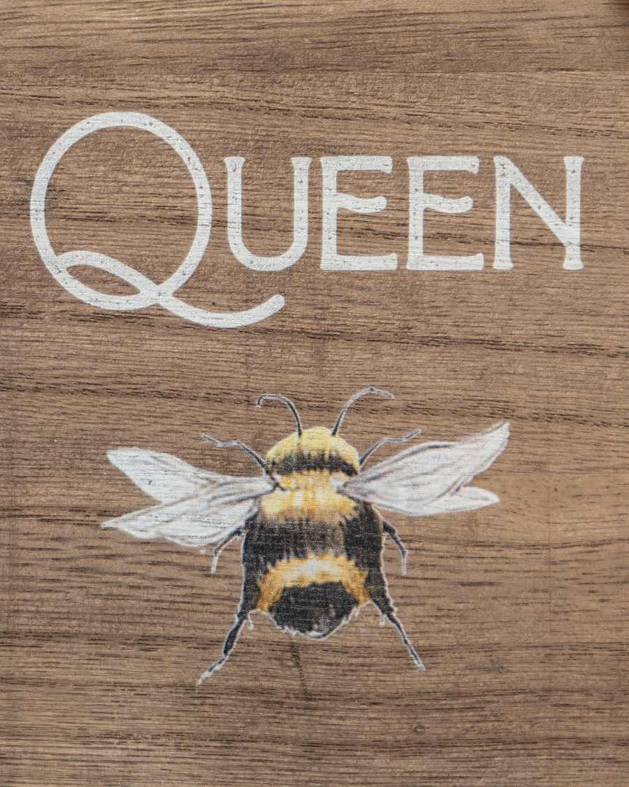 Queen Bee MDF Hanging Sign