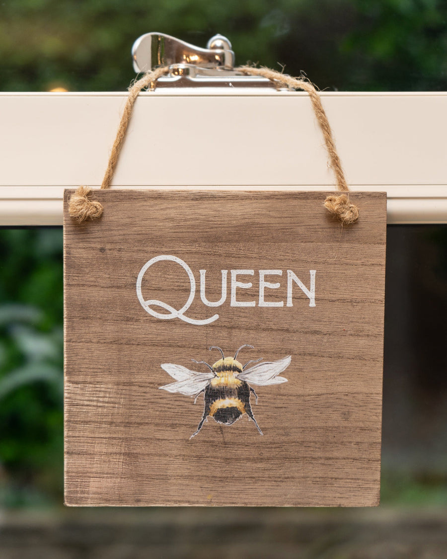 Queen Bee MDF Hanging Sign