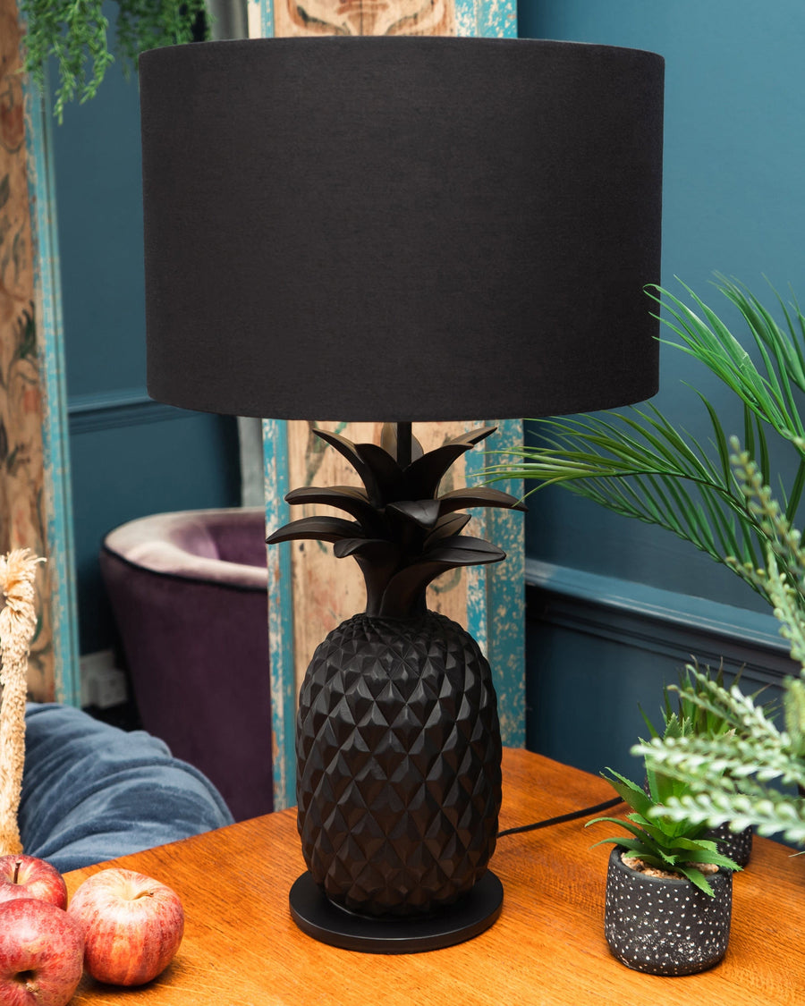 Black Pineapple Lamp