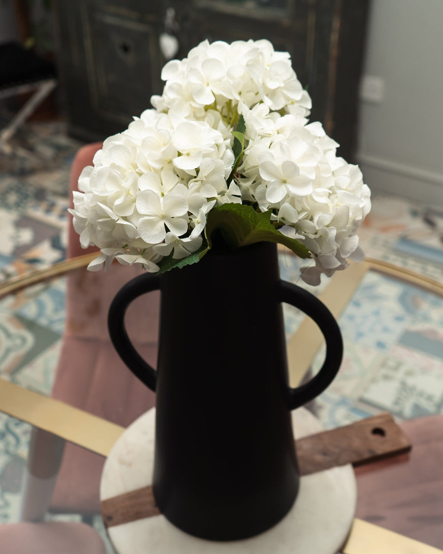 Artificial White Hydrangea Single Stem