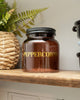 Peppercorns Vintage Amber Glass Storage Jar