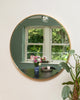 80CM Round Wall Mirror with Gold Metal Frame