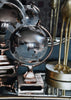 ESME Homeware Globe Medium Glass Globe on Metal Stand in Copper