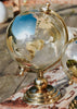 ESME Homeware Globes Large Glass Globe on Metal Stand Gold