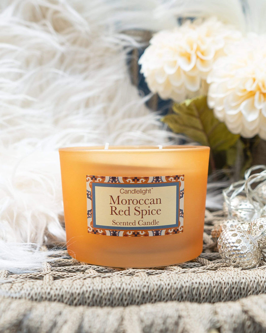 ESME Home Morocco Two Wick Candle - Moroccan Red Cinnamon Scent