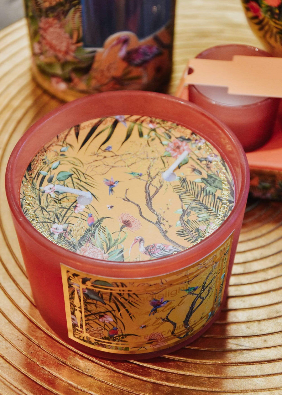 ESME Homeware Scented candles Ochre Chinoiserie 2 Wick Candle Oriental Lily Scent