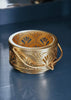ESME Home Small Gold Metal Cut Out Candle Holder